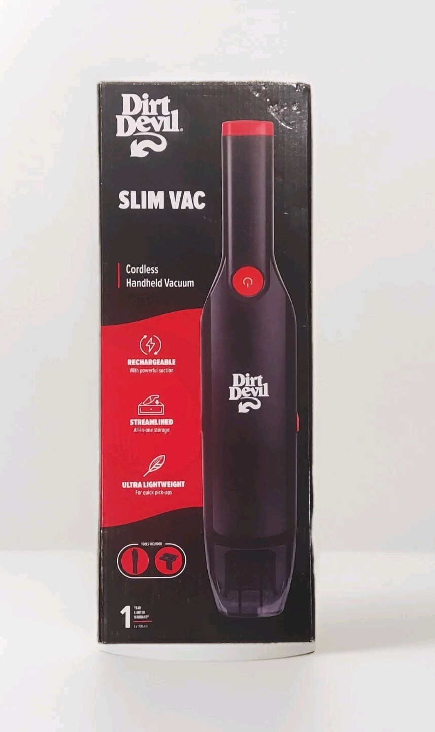 Dirt Devil Cordless Rechargeable Handheld Slim Vacuum EV1106HH w/Storage Dock 🆕