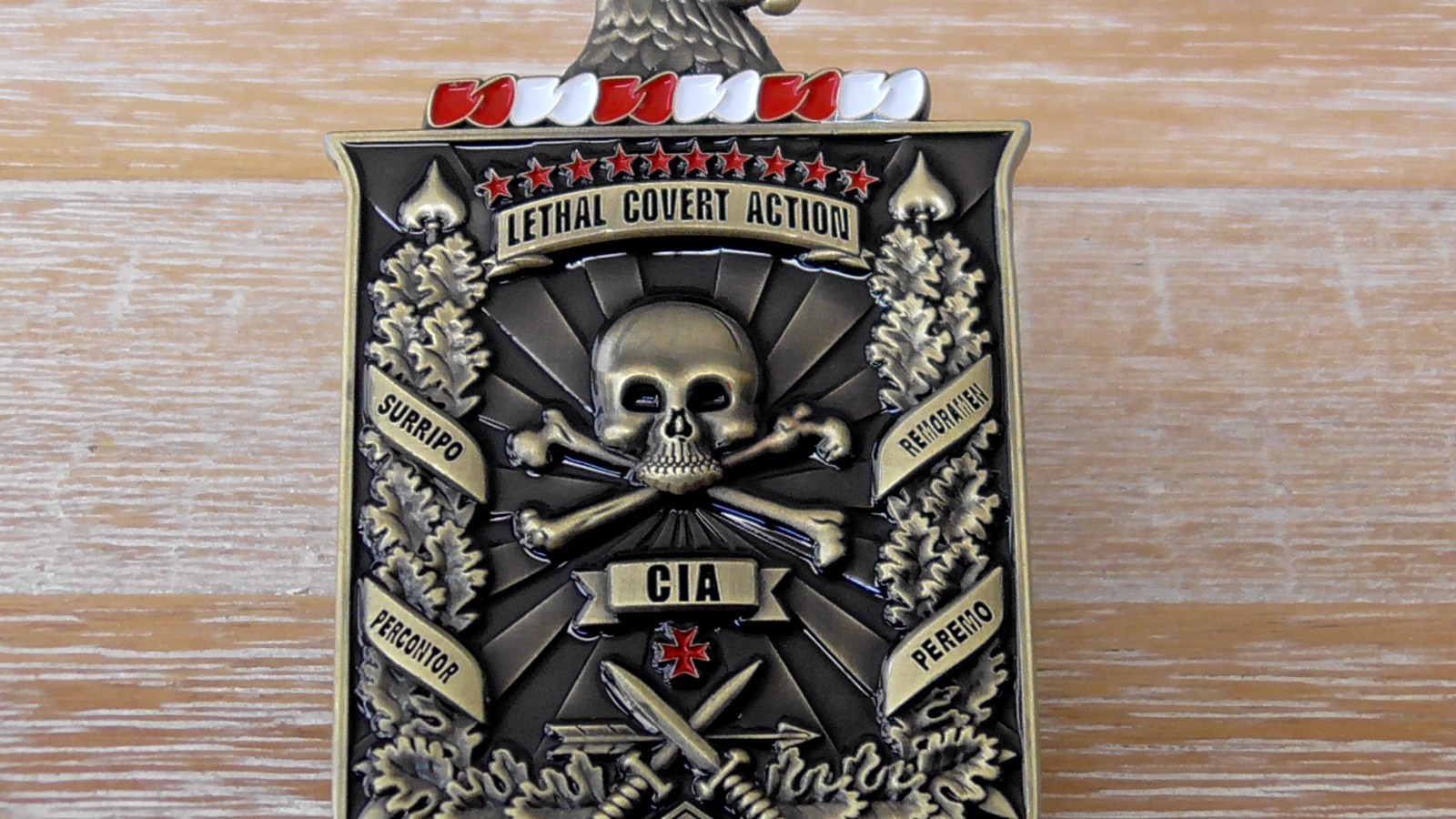 Covert Operations HUMINT Clandestine Paramilitary CIA Challenge Coin