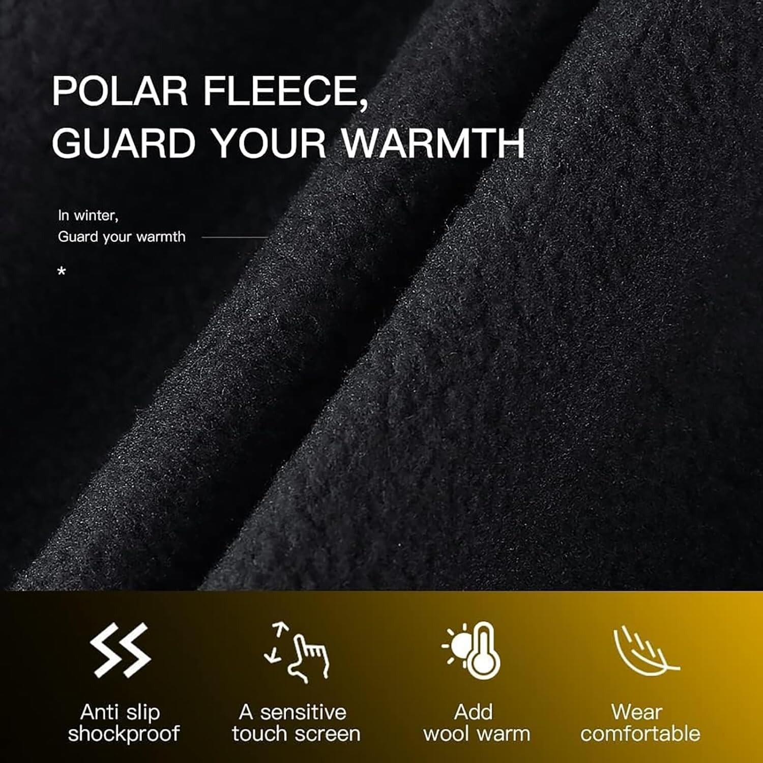 Winter Thermal Gloves Waterproof Windproof Touch Screen Gloves for Cold Weather