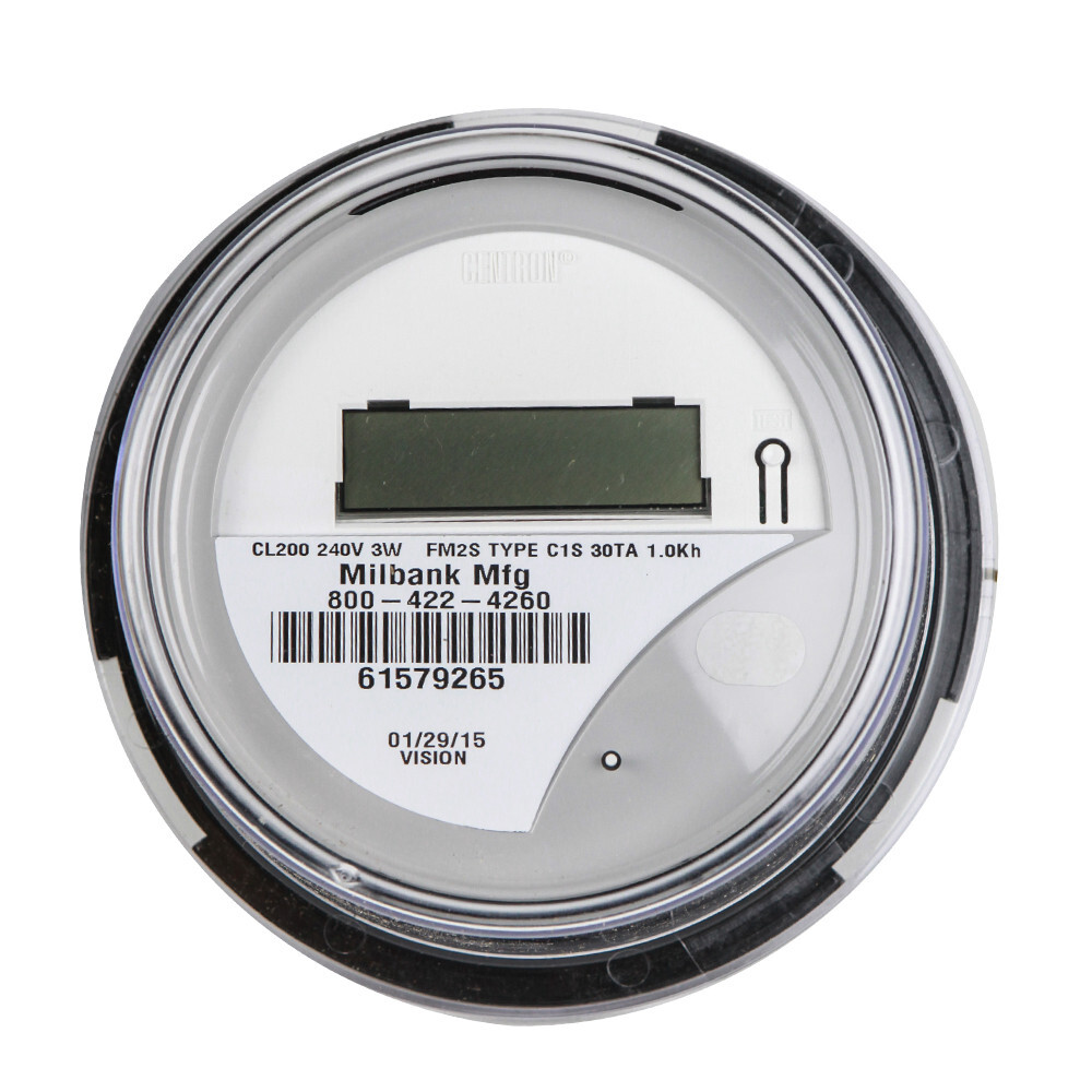 MILBANK CL200D 200AMP 120/240VOLT SINGLE PHASE DIGITAL WATT HOUR SUB METER
