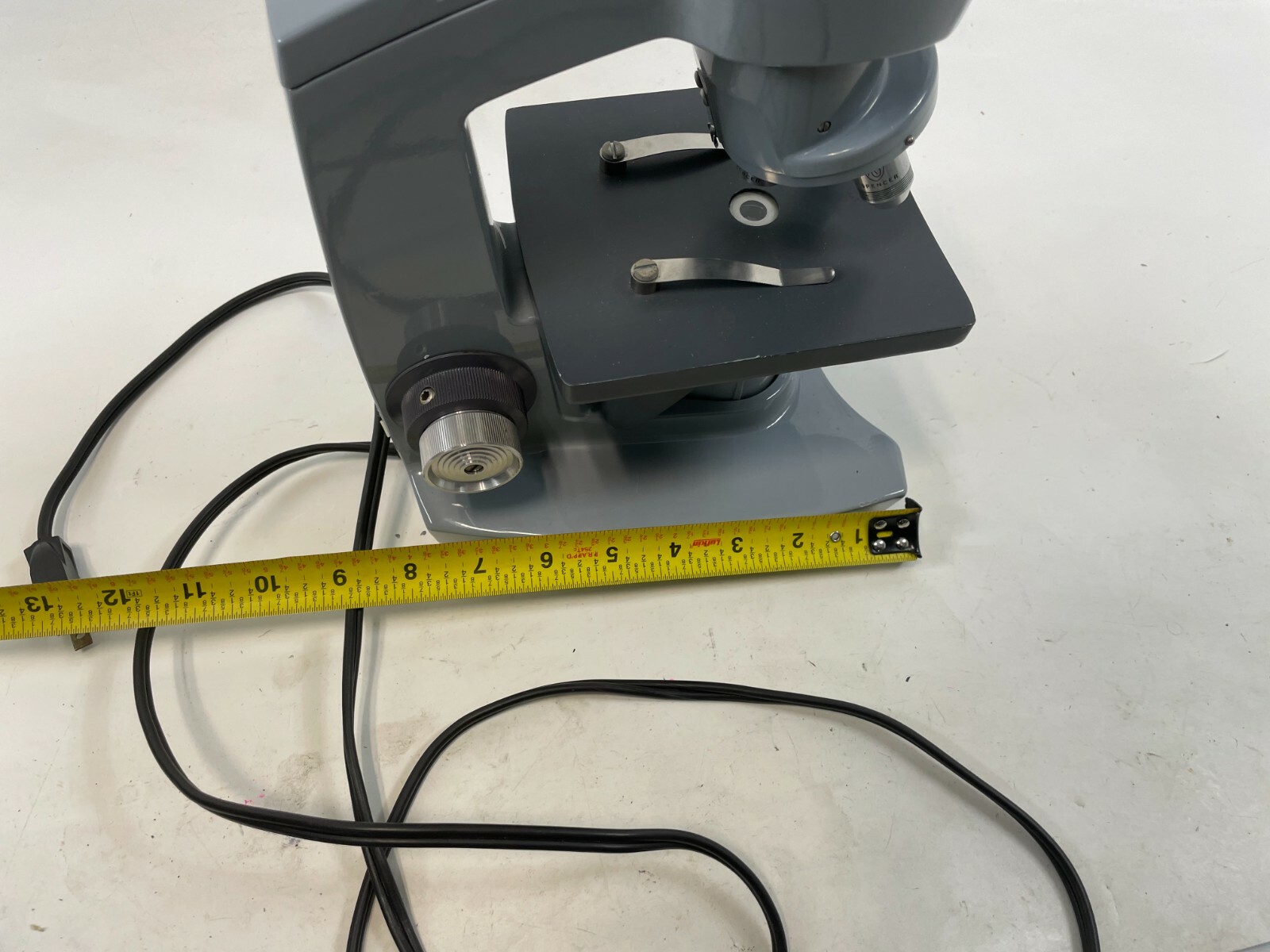 AMERICAN OPTICAL AO SIXTY 3 Objective Laboratory LED BULB Microscope WORKING