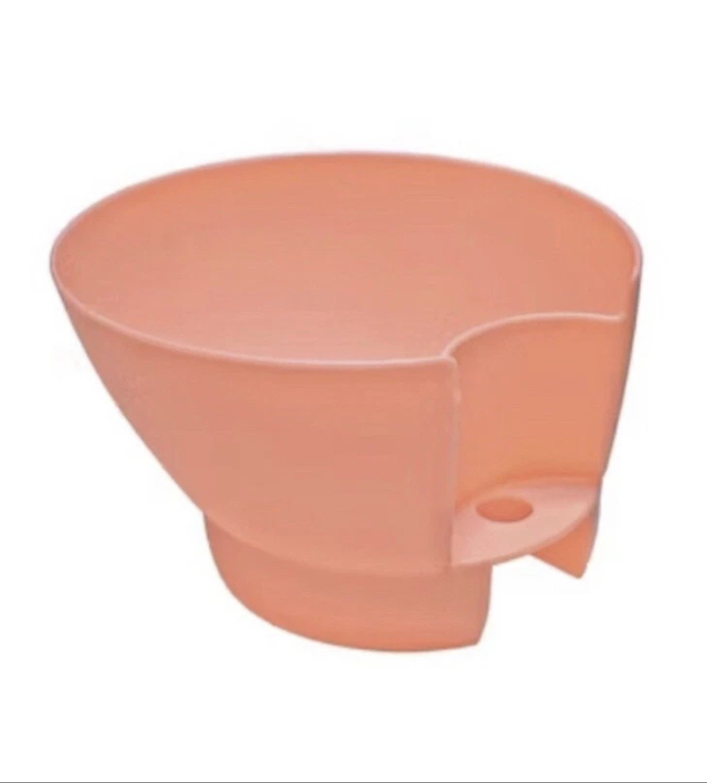 Plastic Pink Tumbler With Handle Solid Color Design