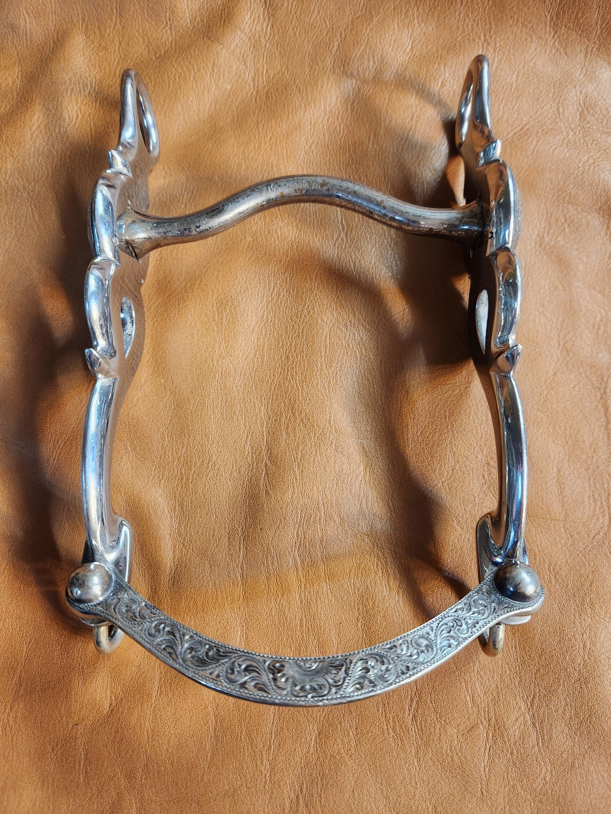 Western Sterling Silver Low Port Curb Bit