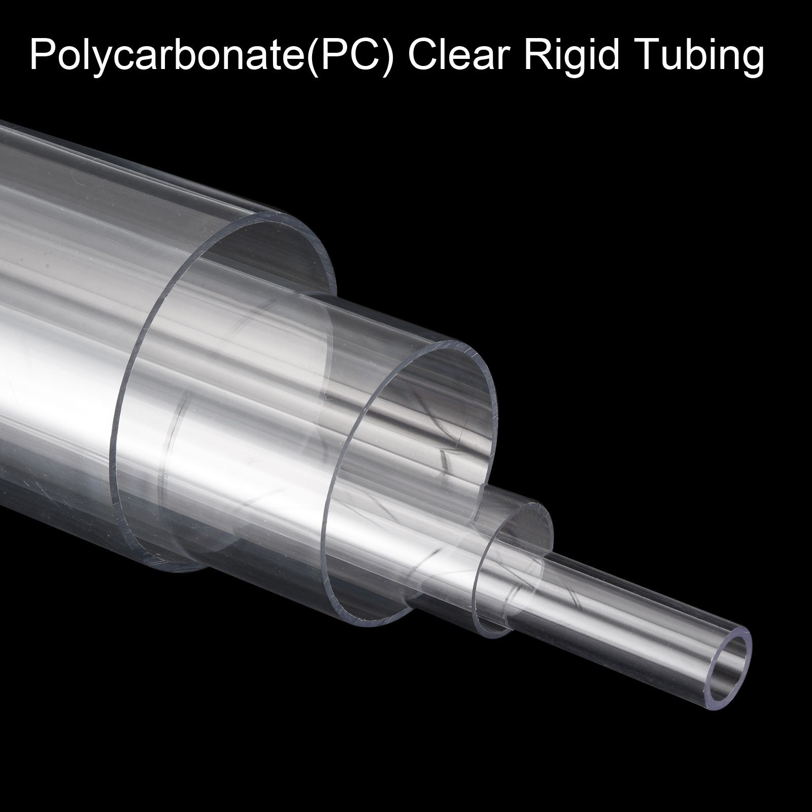 Rigid Round Clear Tubing 18mm ID x 20mm OD x 150mm Length Plastic Tube
