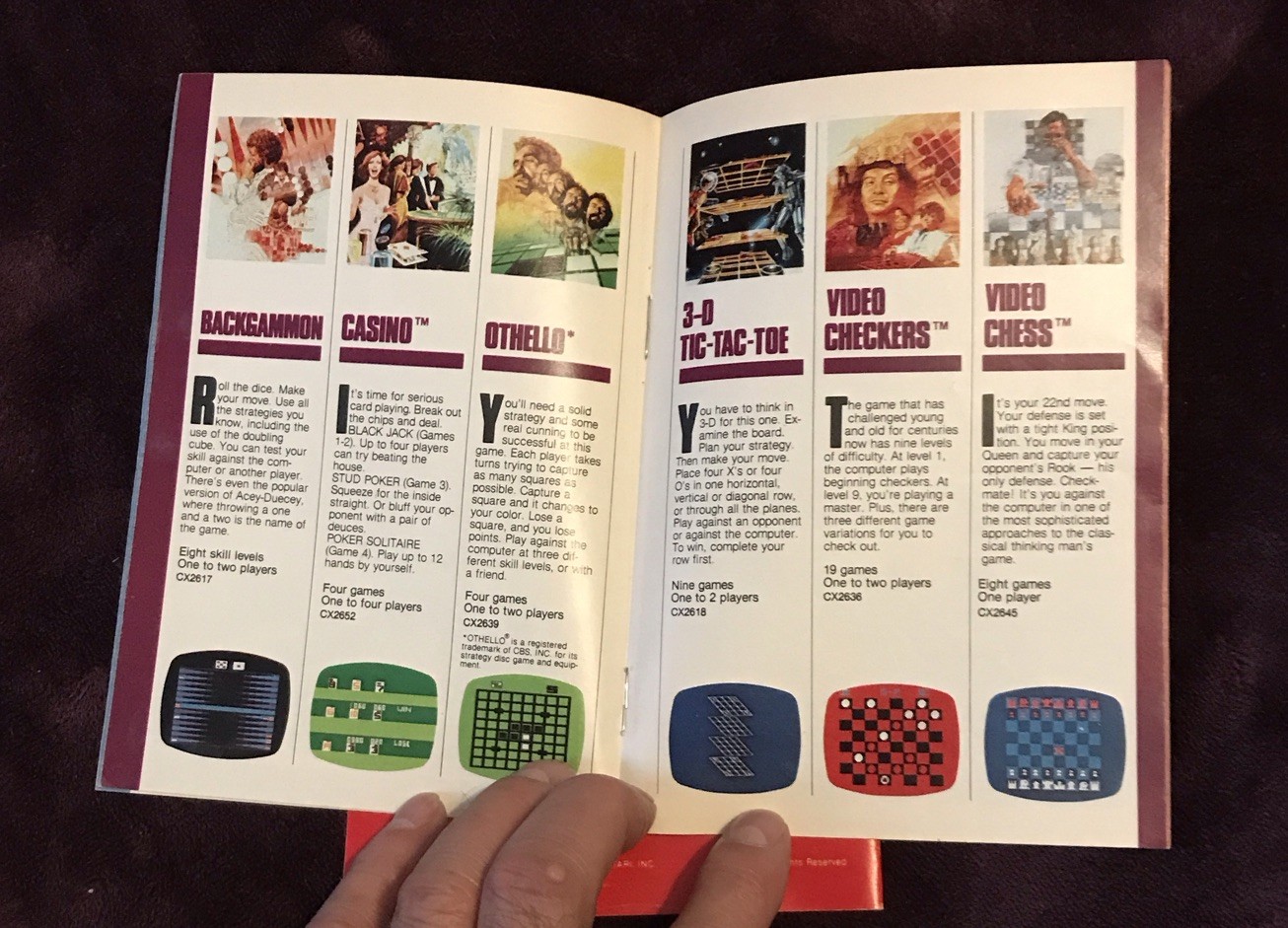 Atari Catalog 45 & 49 Game Program Cartridges 1981/1982