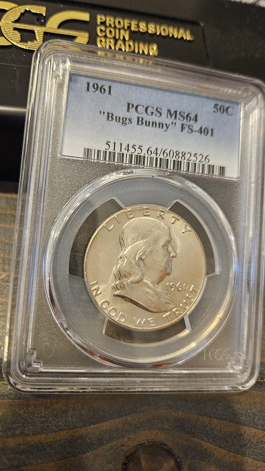 1961 Franklin Silver Half Dollar FS-401 "Bugs Bunny" MS64