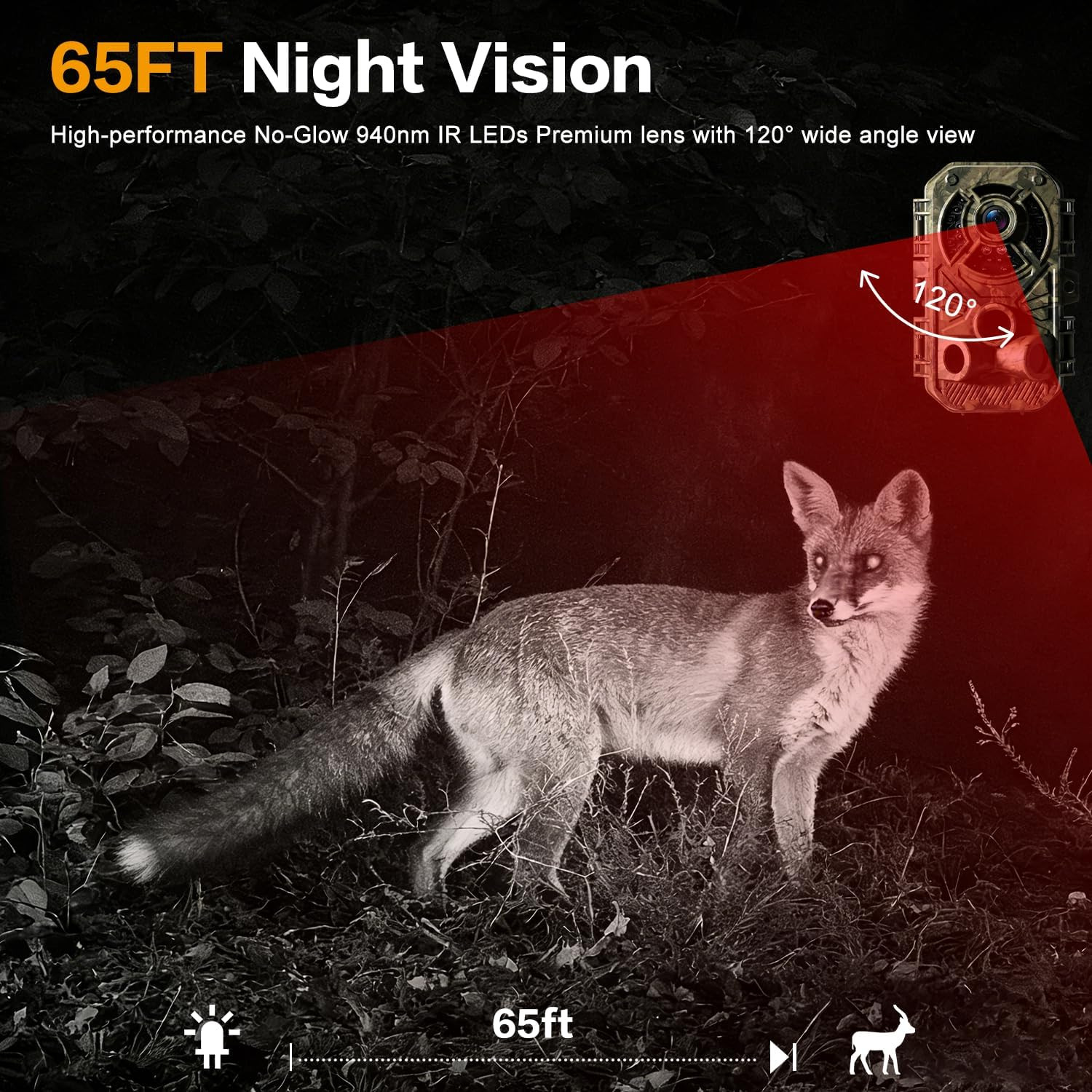 Trail Camera 32MP 2.7K, Mini Game Camera with Night Vision, Motion Activated 0.2
