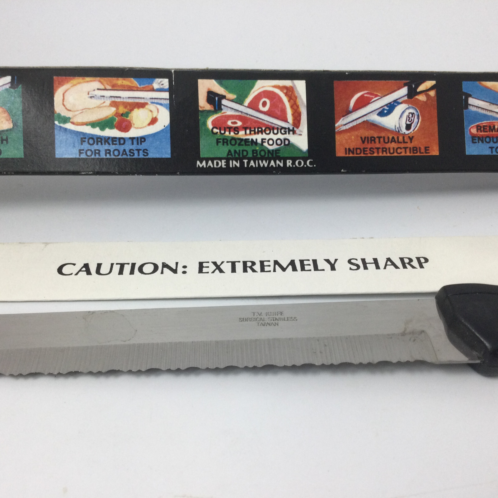 Vintage Super Tough Sharp Surgical Stainless Steel Knife Fork Tip Bread