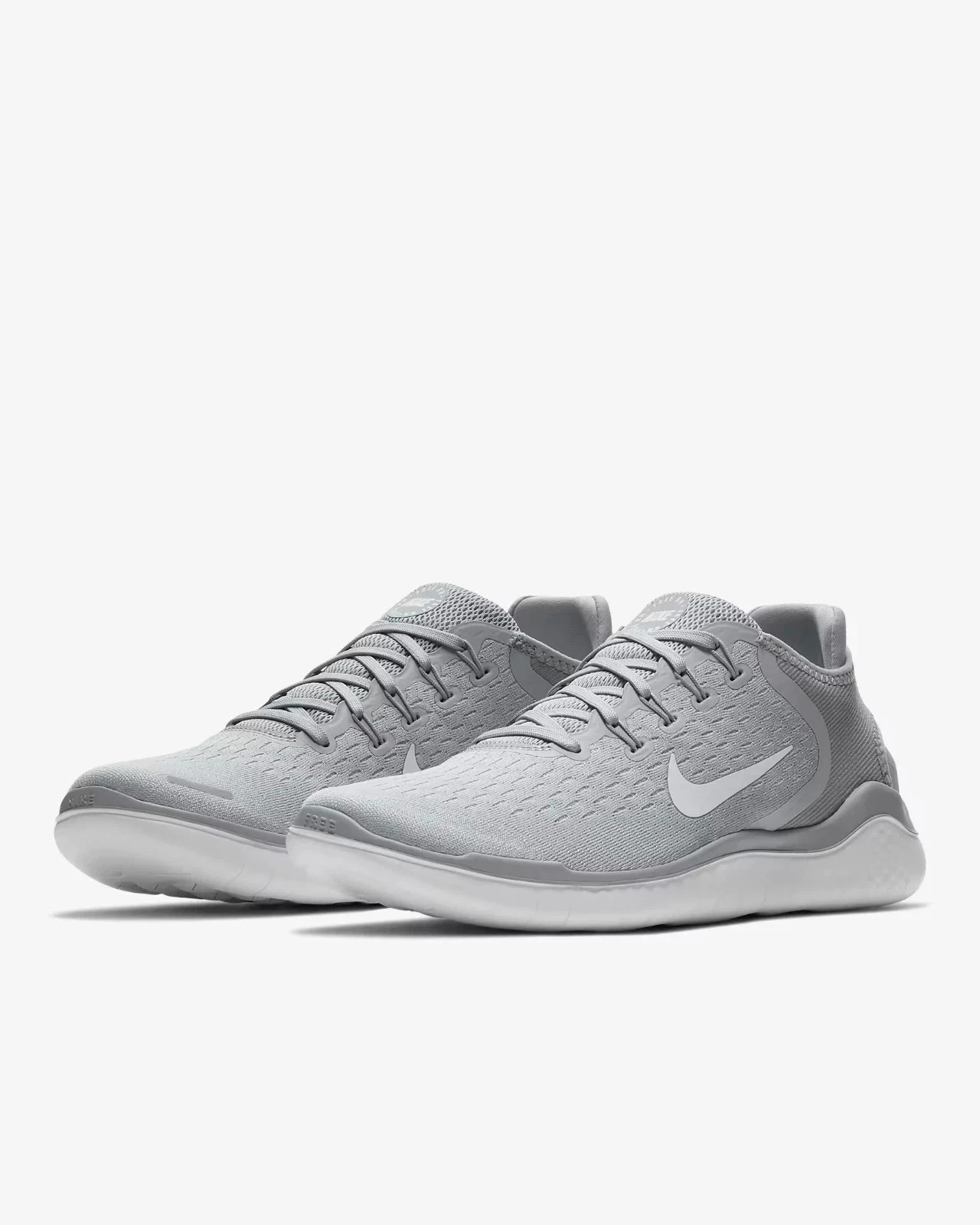 Nike Free RN 2018 Wolf Grey White Volt 942836-003 Men's Running Run Training