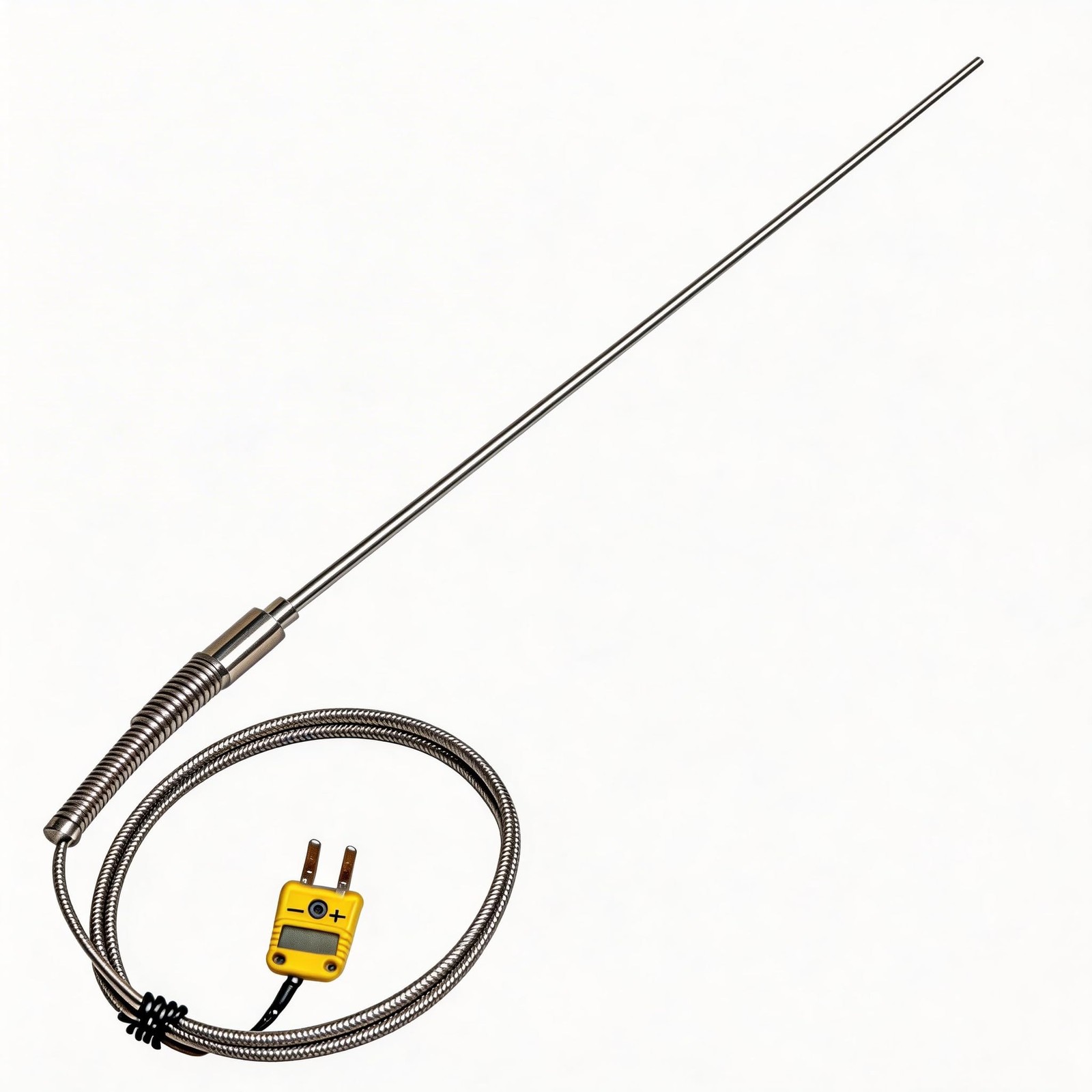 K-Type Thermocouple Probe TL1916SL -50°F~1100°F Range Ultra-Thin 0.06in x 40i...