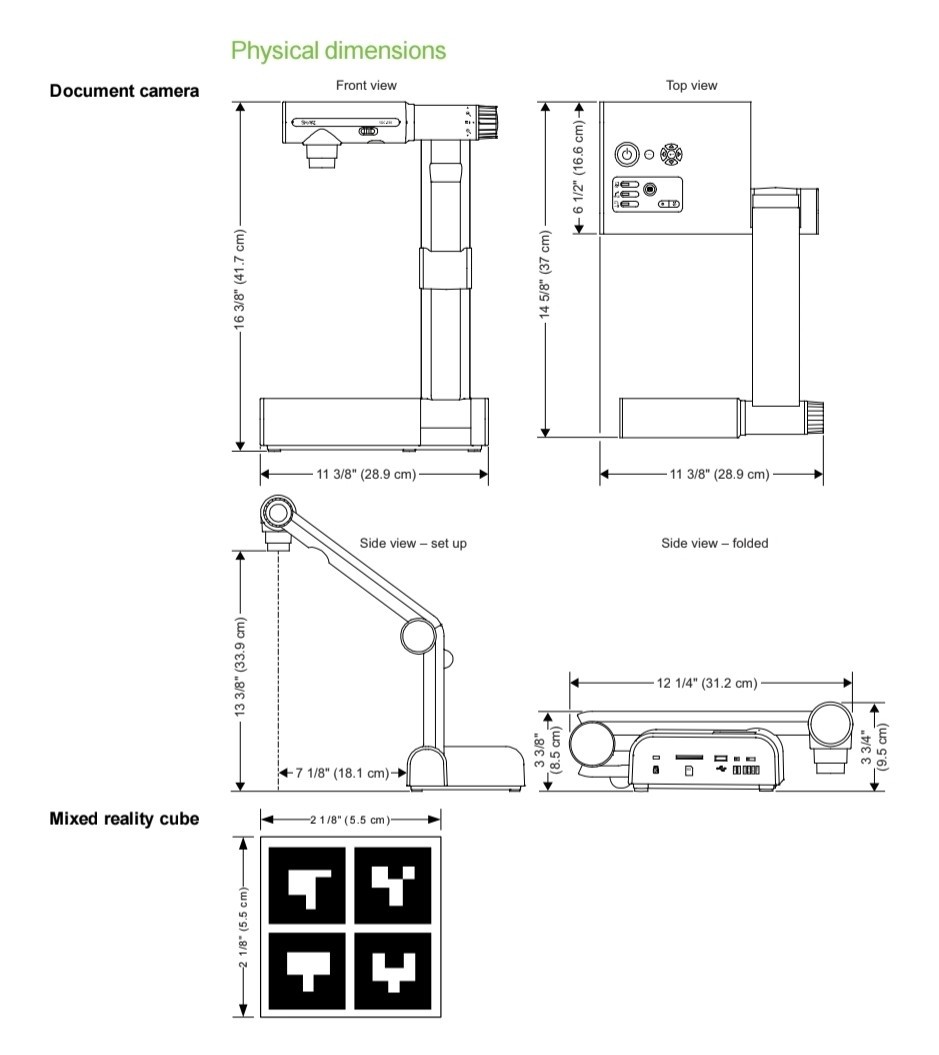 SMART Technologies SDC-330 Document Camera Unit only no power cord
