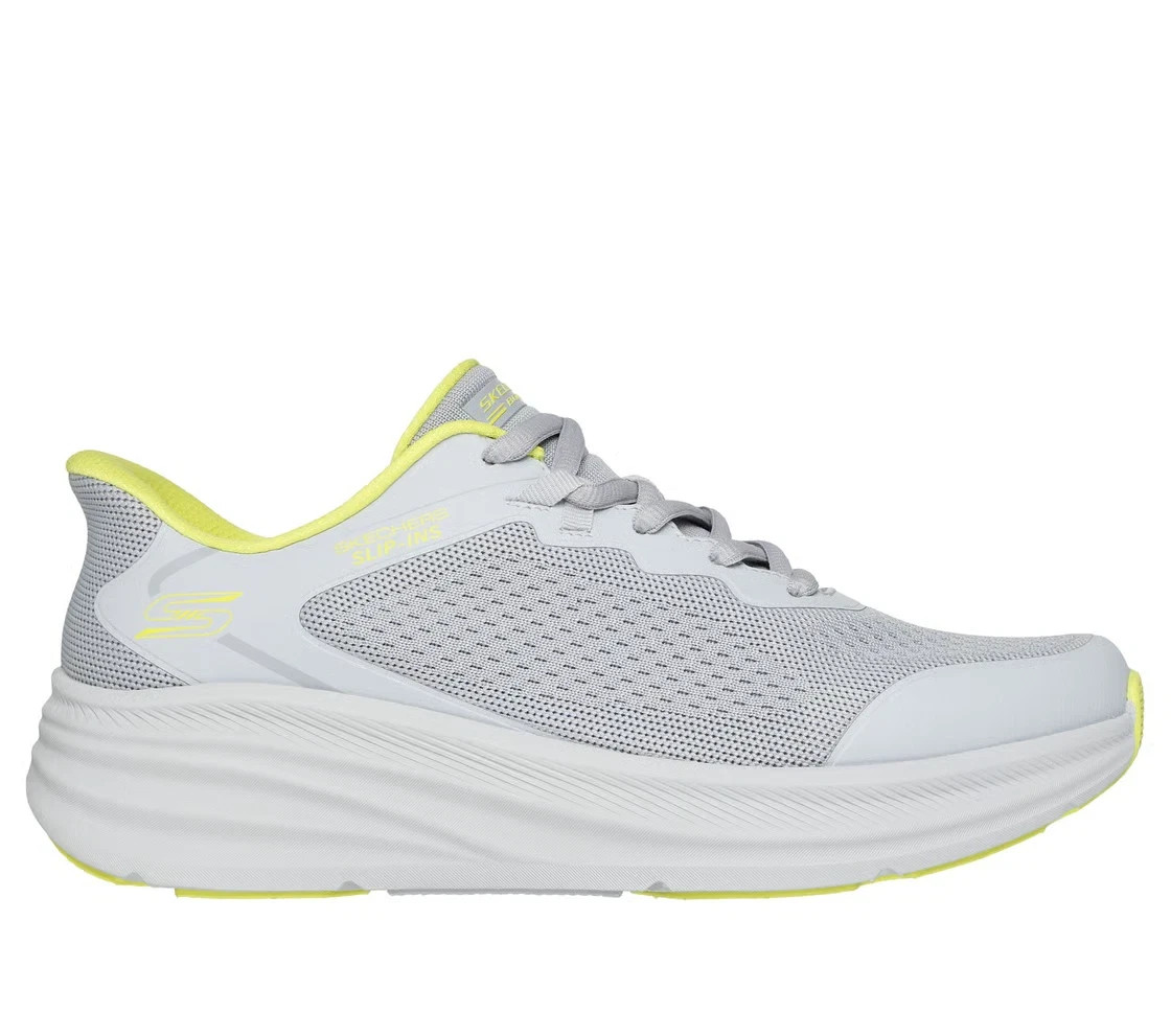 Man Skechers Slip-ins Bobs Skillz Sneaker Shoe 118431 Color Light Grey Brand New