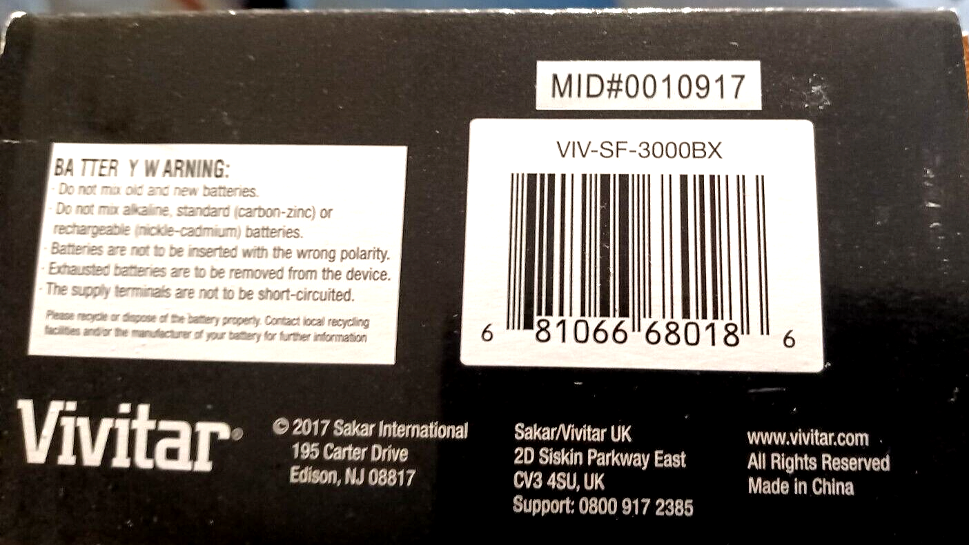 Vivitar SF-3000 Shoe Mount Flash