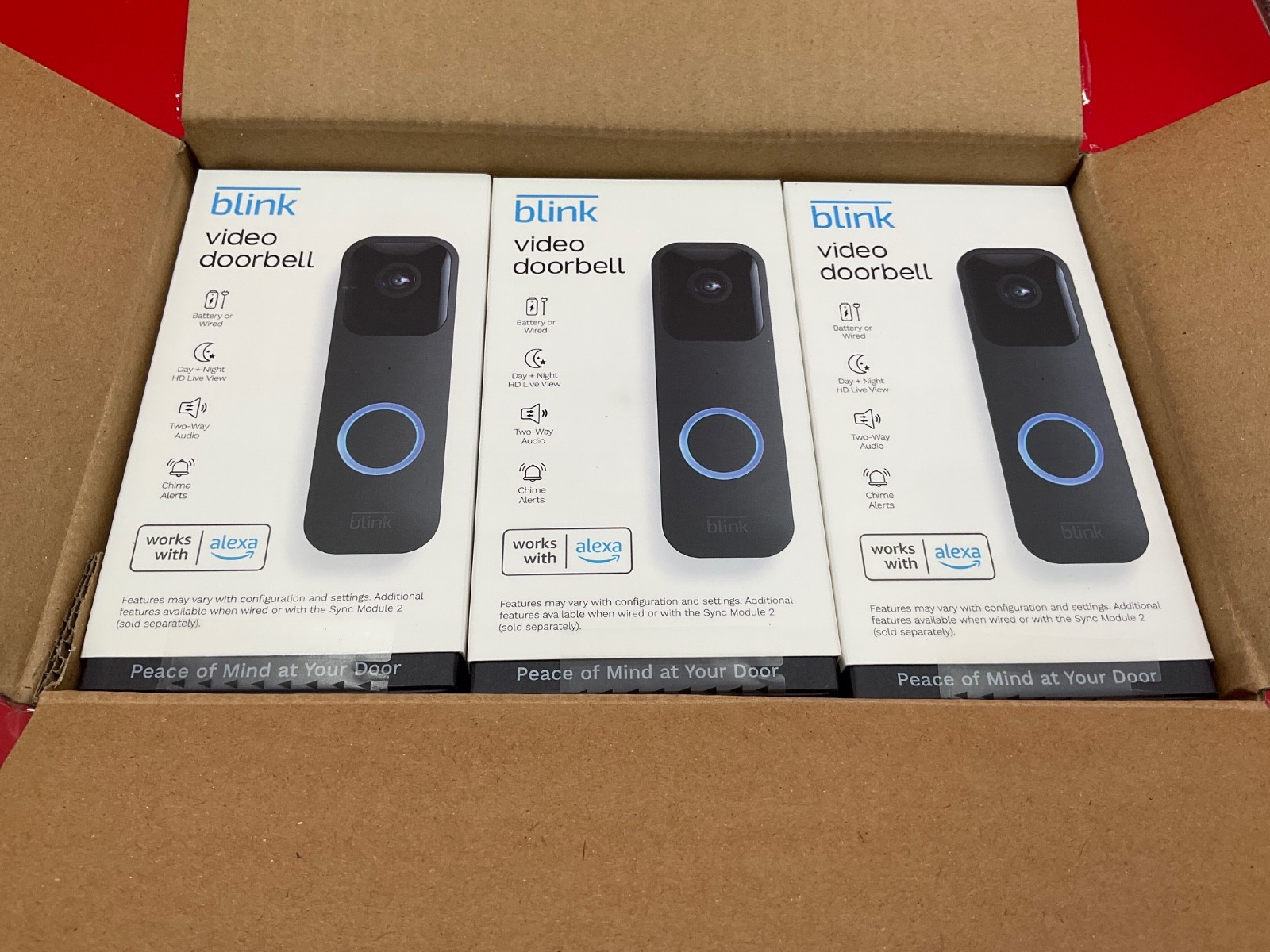 Blink Video Doorbell black B08SG2MS3V NEW SEALED BOX 1080p ✅❤️️