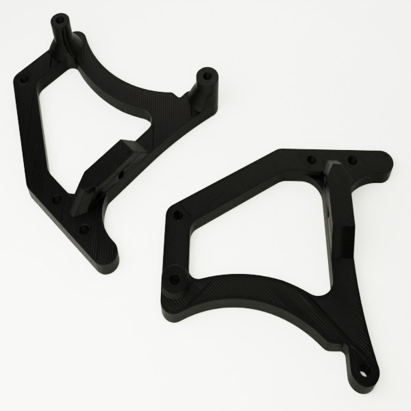 Tamiya Clodbuster Bullhead Bumper Servo Mount Relocation Brackets Front / Rear