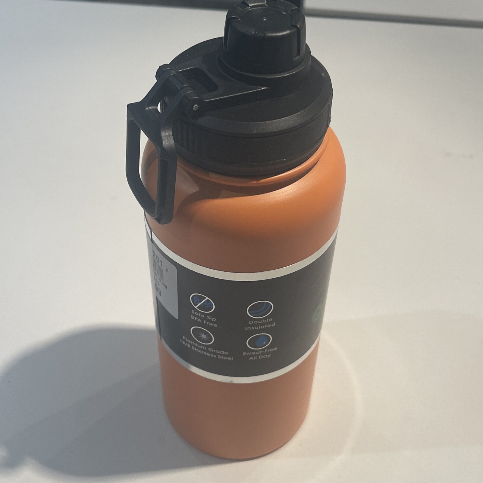 Alpex Ecoflask 32 Oz Wide Mouth Insulated Stainless Steel Orange 984-198