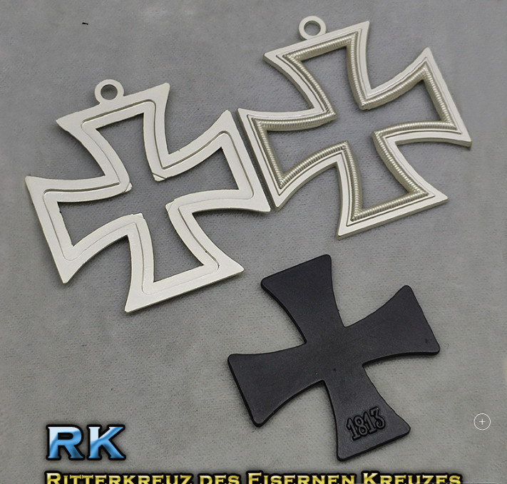 Replica split knight three-piece iron cross medallion combination