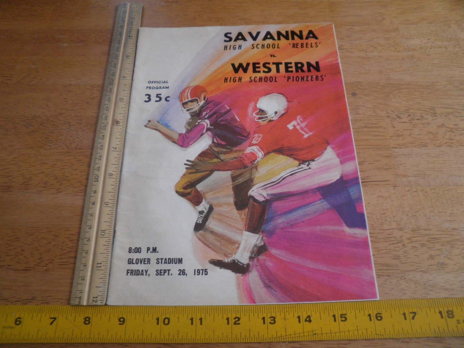 Savanna High School vs Western High School 1975 football program