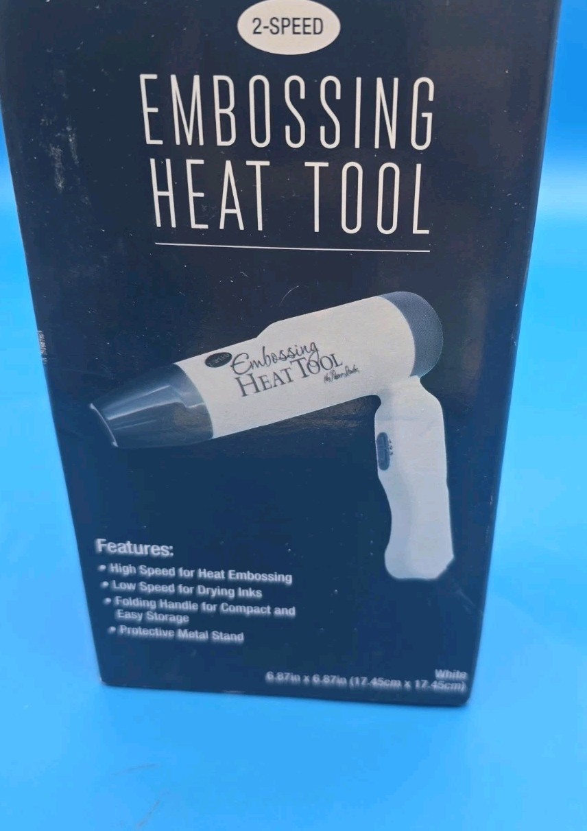 Embossing Heat Tool The Paper Studio Folding Handle 2 Speed White Stand Works