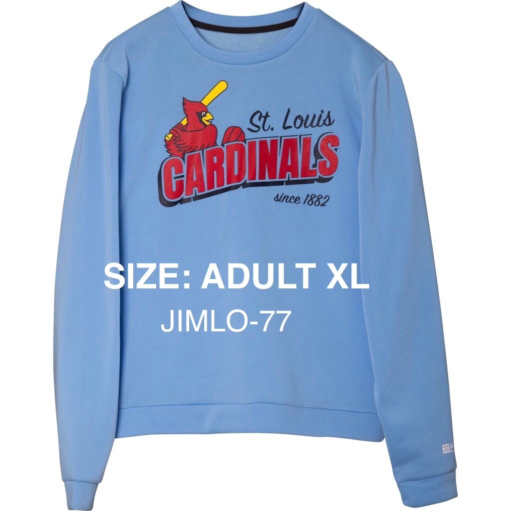 CARDINALS CREWNECK SWEATSHIRT 4/25/26 SGA SZ ADULT XL NEW ST. LOUIS (PRESALE)