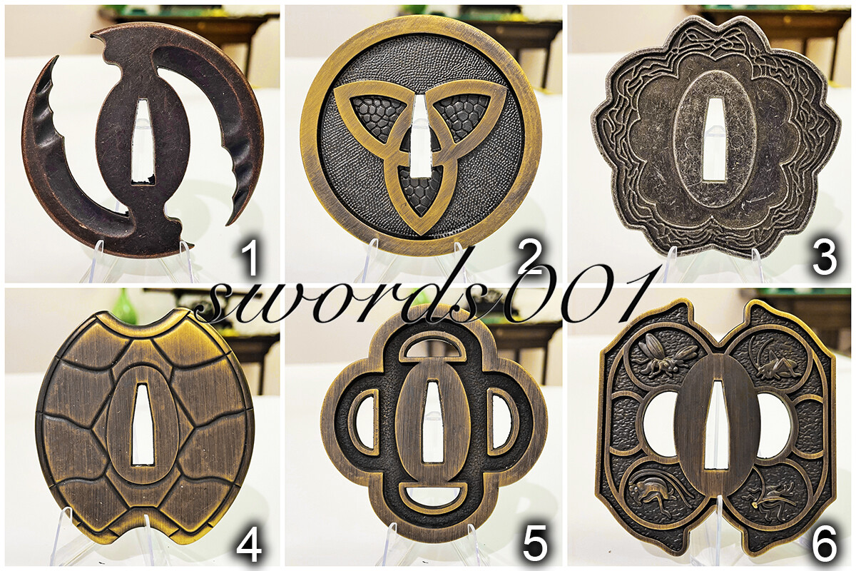 Zinc Alloy Collection Tsuba Hand Guard For Japanese Katana Sword Diy Maintenance