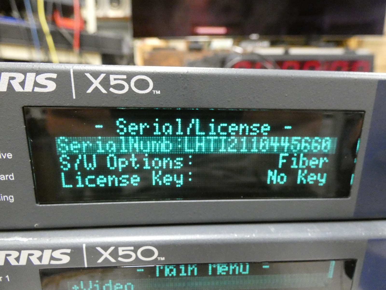 Harris X50-AV-2PS Frame Synchronizer QTY 2 for PARTS/Broken Knobs (one w/Fiber)