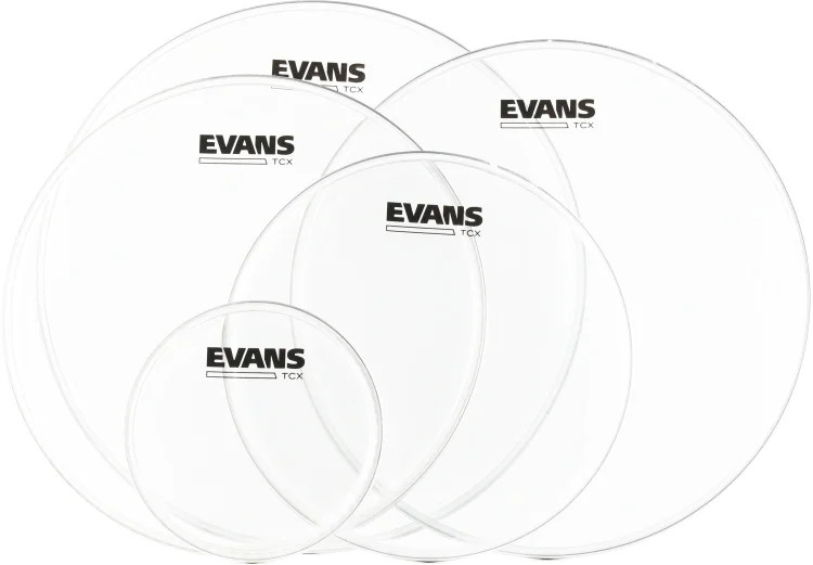 Evans TCX Clear Tenor Pro Pack Marching Drumheads