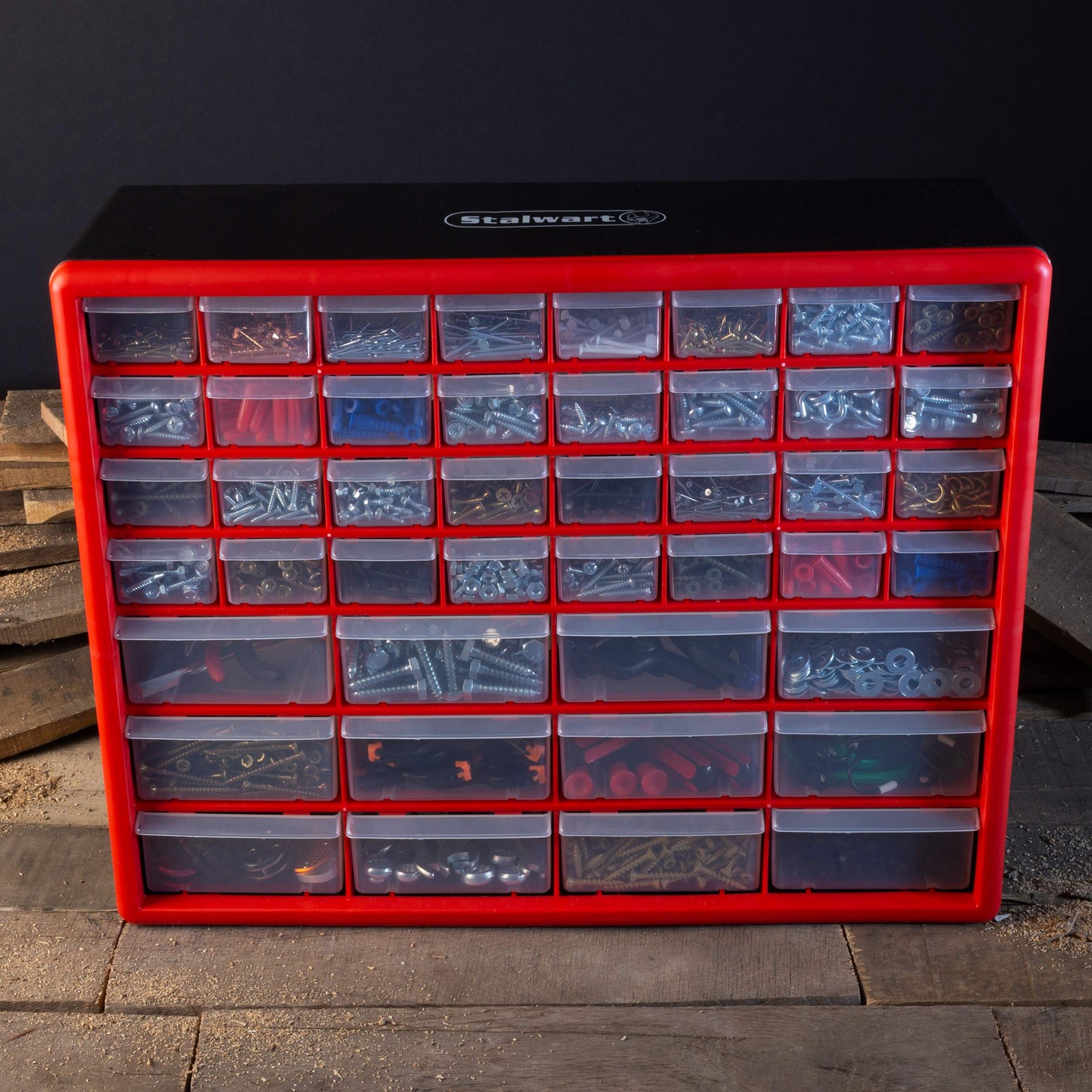 Storage Drawers-44 Compartment Organizer Desktop or Wall Mountable Container ...