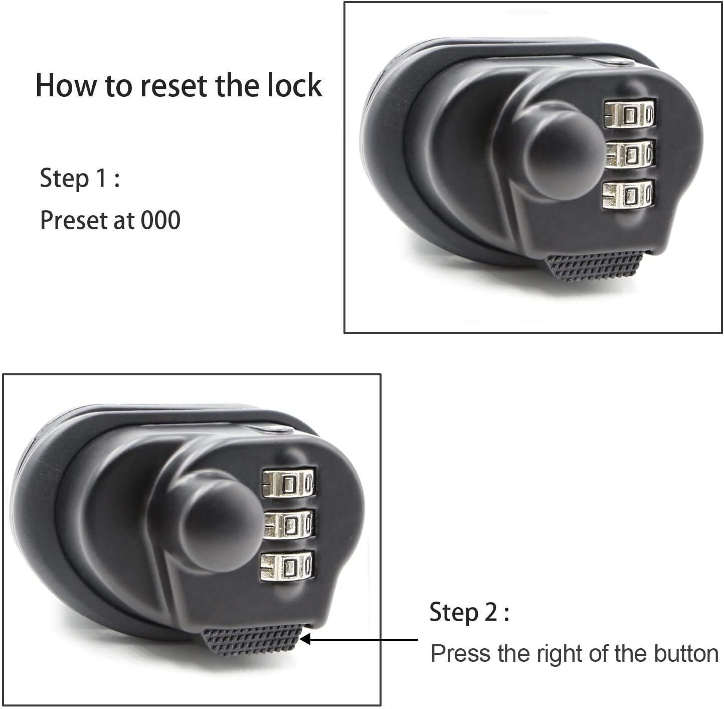 Secure Your Firearms: 3-Digit Combination Gun Trigger Lock with Custom Code
