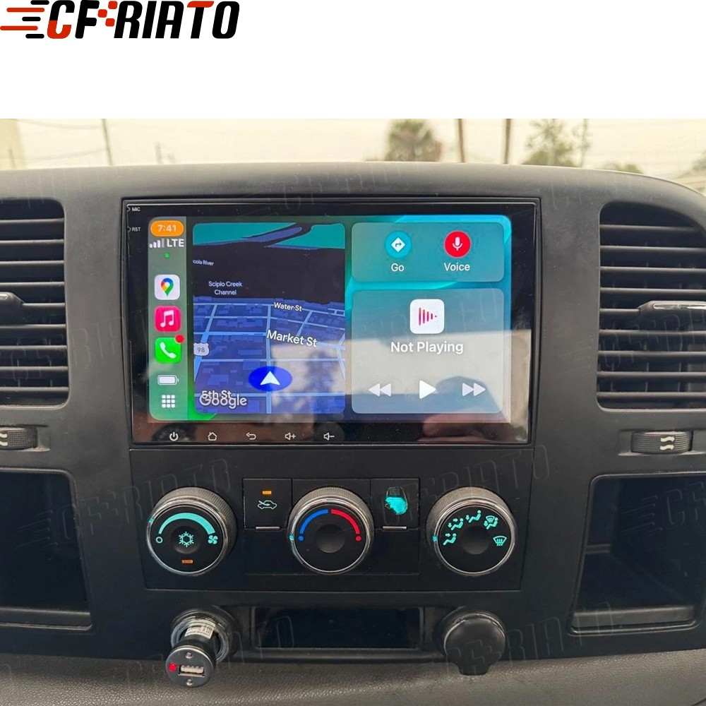For 2007-2013 Chevrolet Silverado Apple CarPlay Android 15 Radio Stereo GPS WiFi