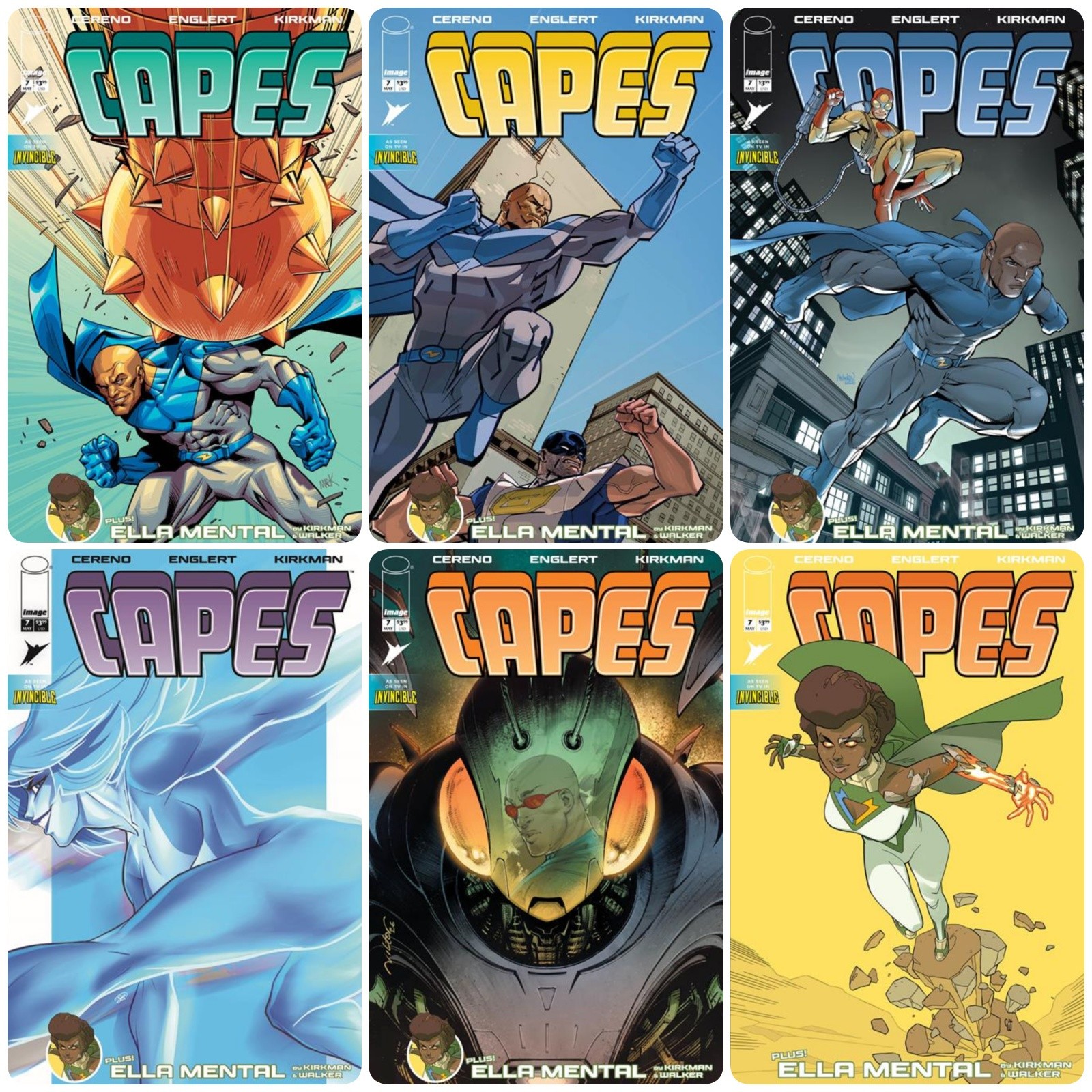 INVINCIBLE UNIVERSE CAPES #7  **1st app  ELLA MENTAL** PRESALE 04/29/26