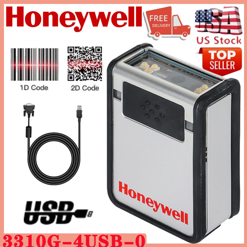Honeywell Vuquest 3310G-4USB-0 Hands-Free 1D/2D Barcode Scanner with USB Cable