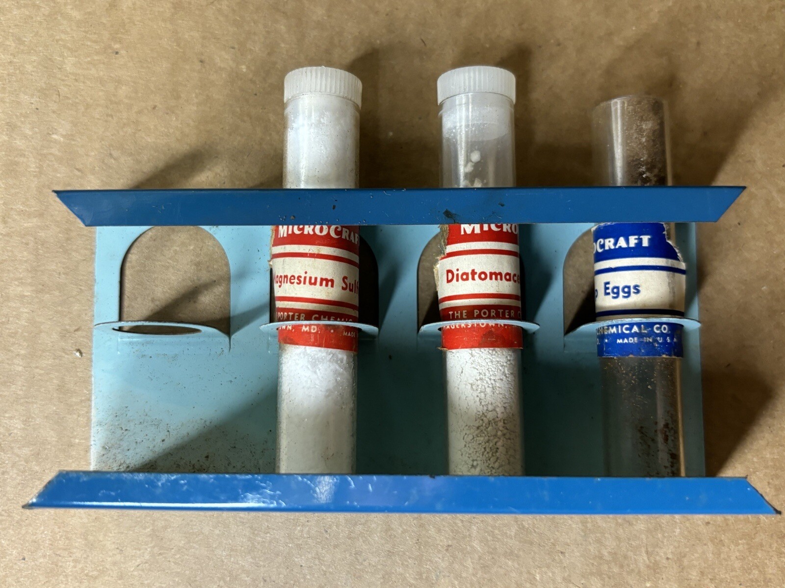 Porter Microcraft Microscope Lab in Original Tin Box / with Scope & Some Parts