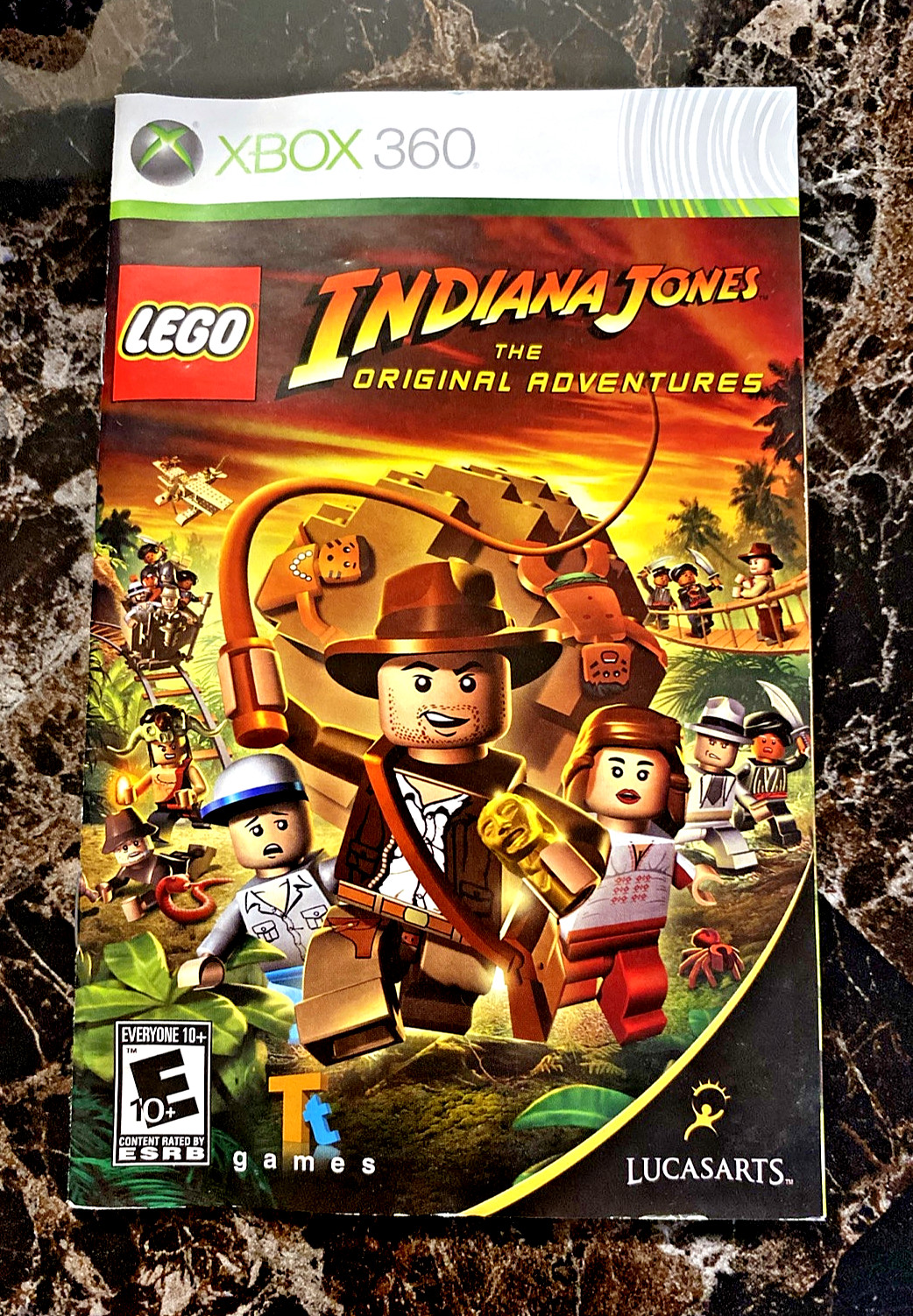 Xbox 360 Lego Indiana Jones Original Game “Manual Only” Microsoft Xbox - No Game