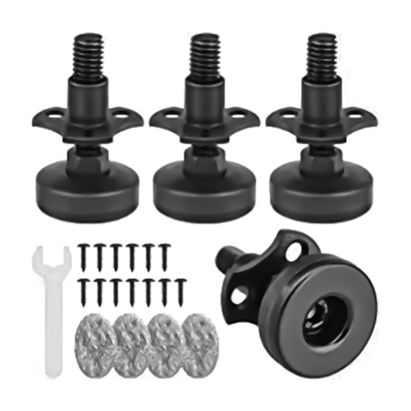 Practical Solid Base Workbenches Leveling Feet 3/8Inch Thread 4Pieces Pack