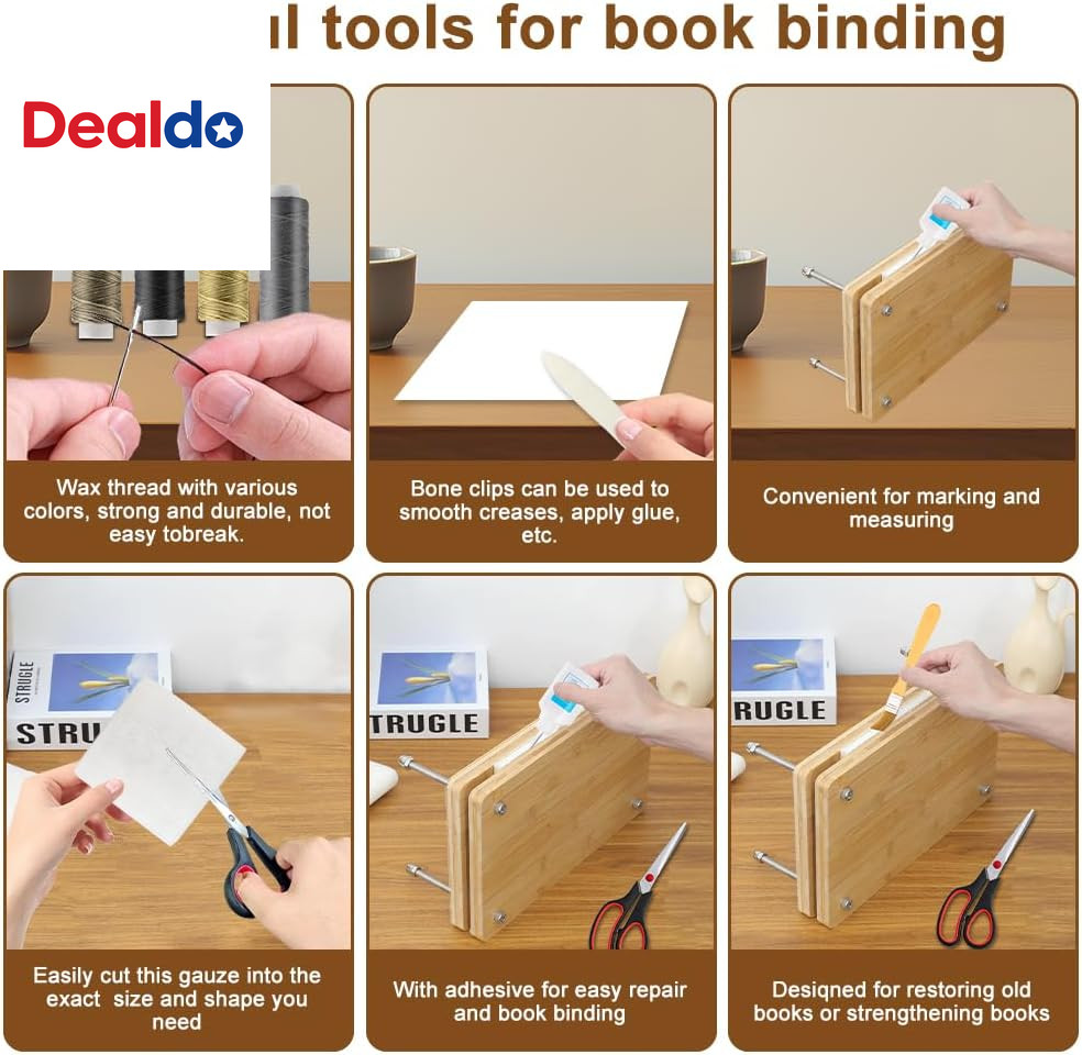 Book Binding Kits, Book Press, 11.6 X 7.8 Inch Bookbinding Tools Bookbinding Sup