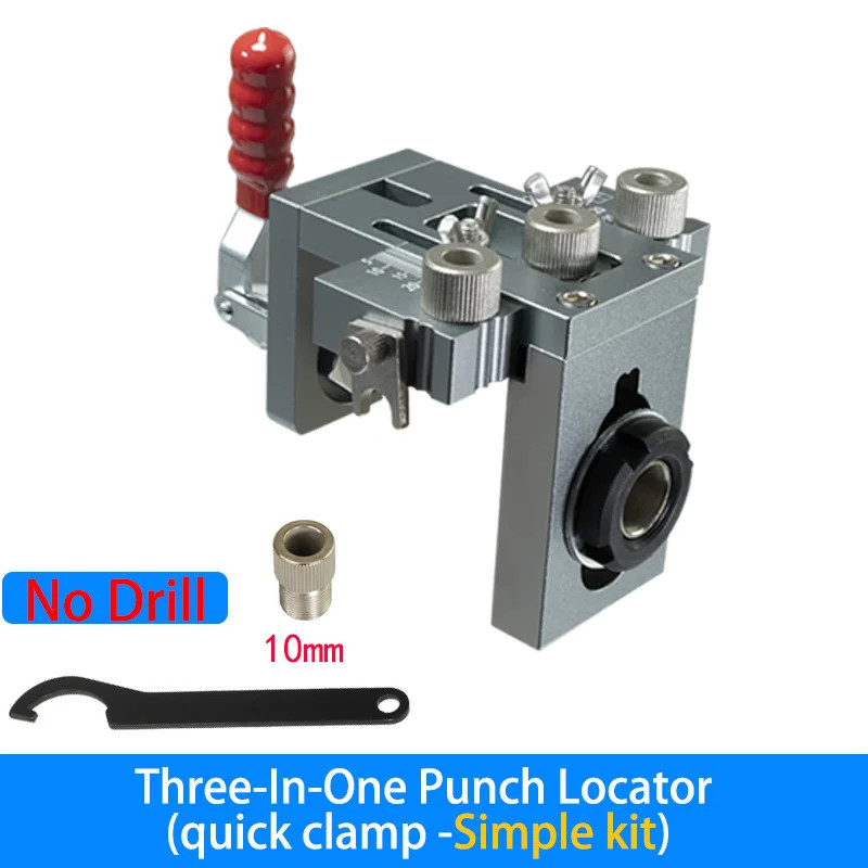 Quick Clamp Dowelling Jig 3in1 Adjustable Drill Guide Locator Woodworking Tool