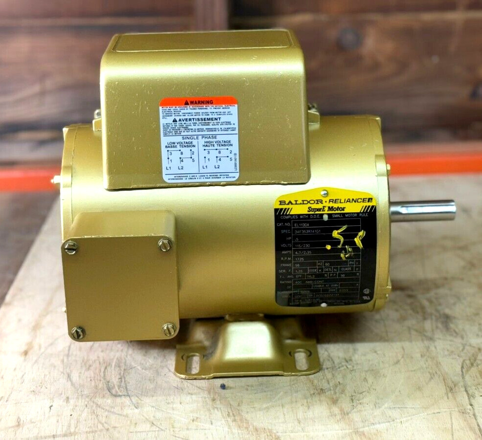 ABB - BALDOR -  EL11304 - .5HP, 1725RPM, 1PH, 60HZ, 56, 3424LC, ODP, F1, N