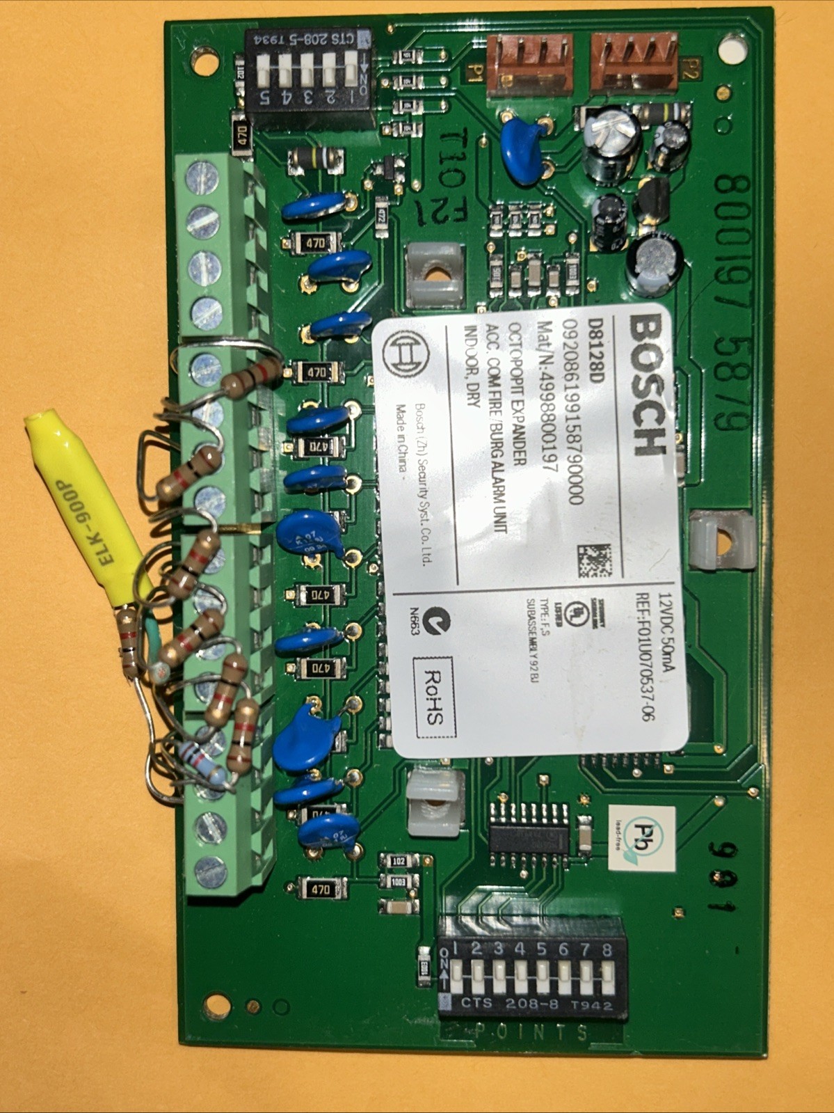 Bosch D8128D Octopopit Expander Input Module Comtronics circuit board security