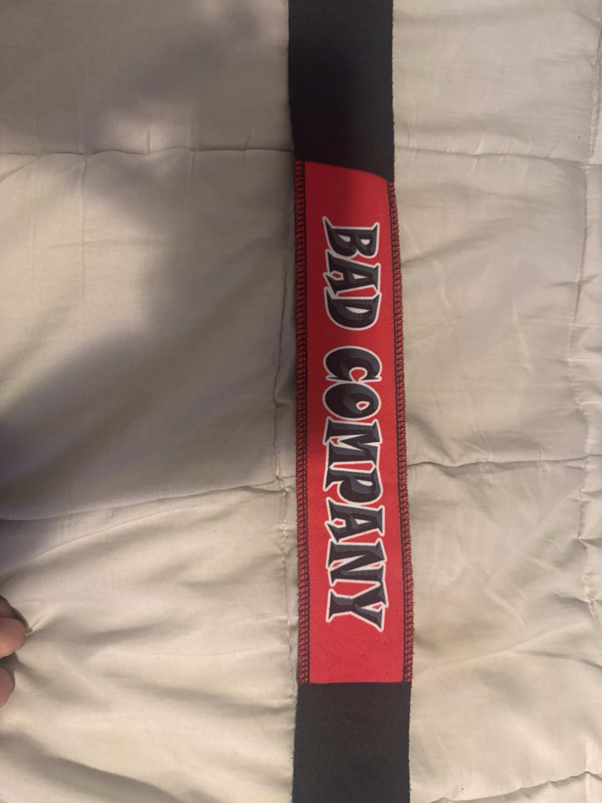 Bad Company Paintball Headband Red Black Strap Patch Clothing Accessory