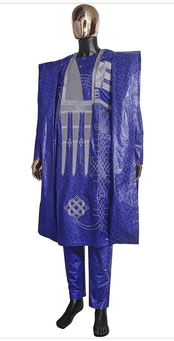 African Men 3 Pcs Dashiki Agbada