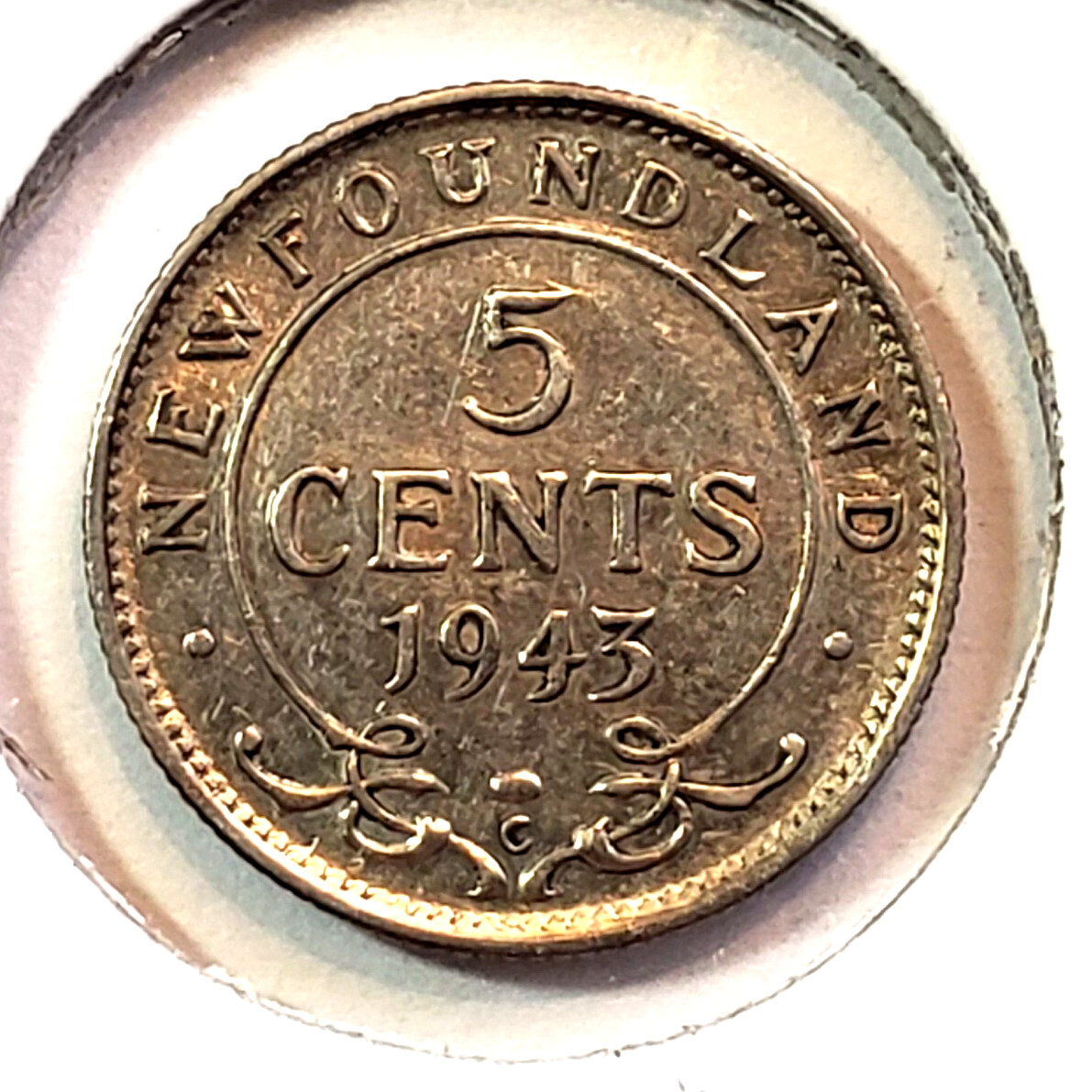 1943 C - LUSTER - Newfoundland 5 five cents - COMBINE to SAVE - NF-048