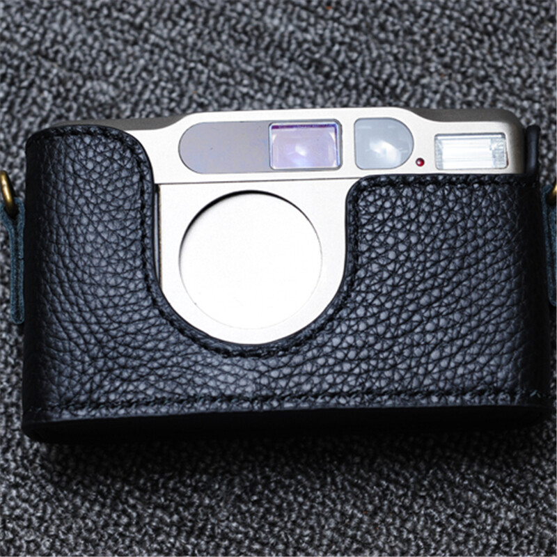 Handmade Camera Half Case Genuine Leather Protective Cover for Contax T2