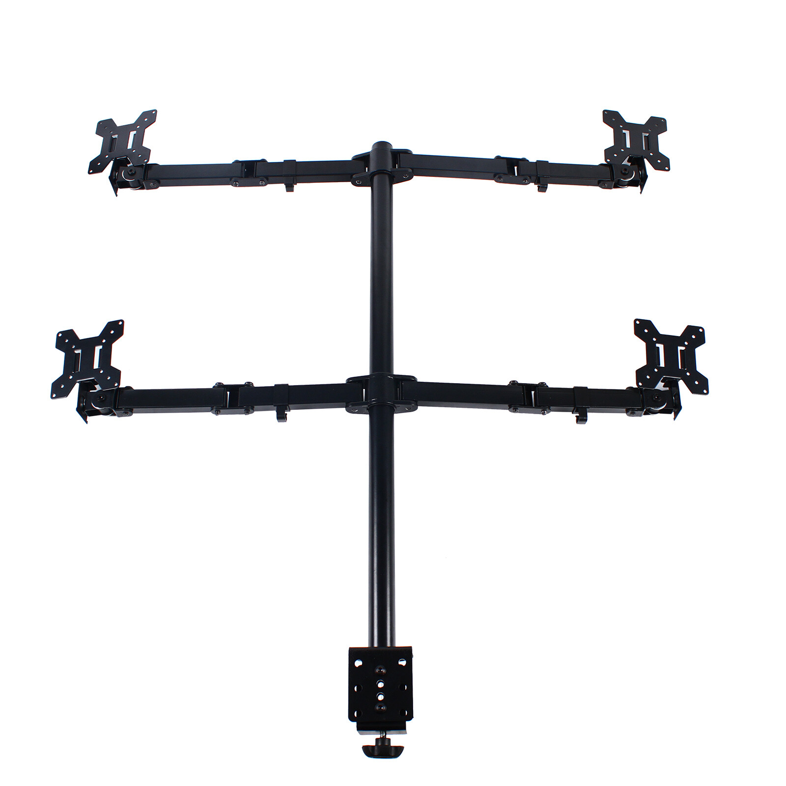 Multi Monitor Mount Gaming Pc Vertical Desktop Computer Stand Rack Screen Quad