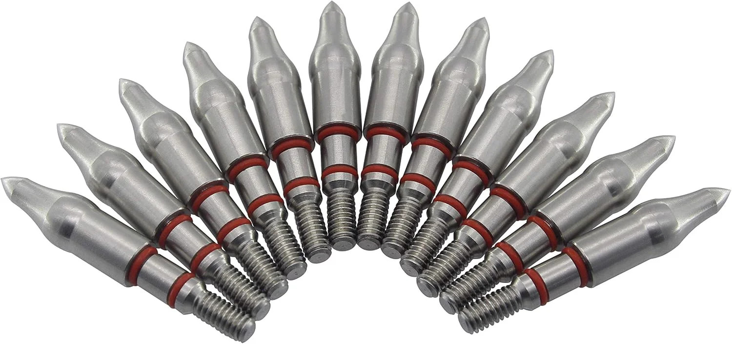 maifield Stainless Steel Archery Field Points, Easy Pull Various OD for 85/100/1