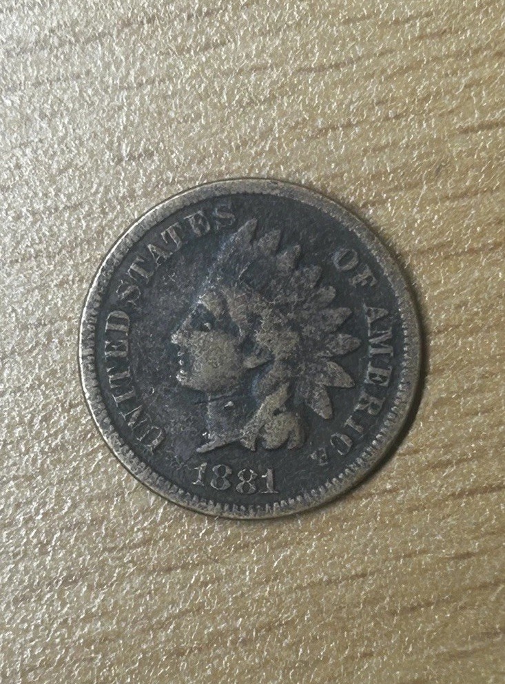 1881 Indian Head Cent Very Good Condition Nice Details Exact Coin Imaged #H6