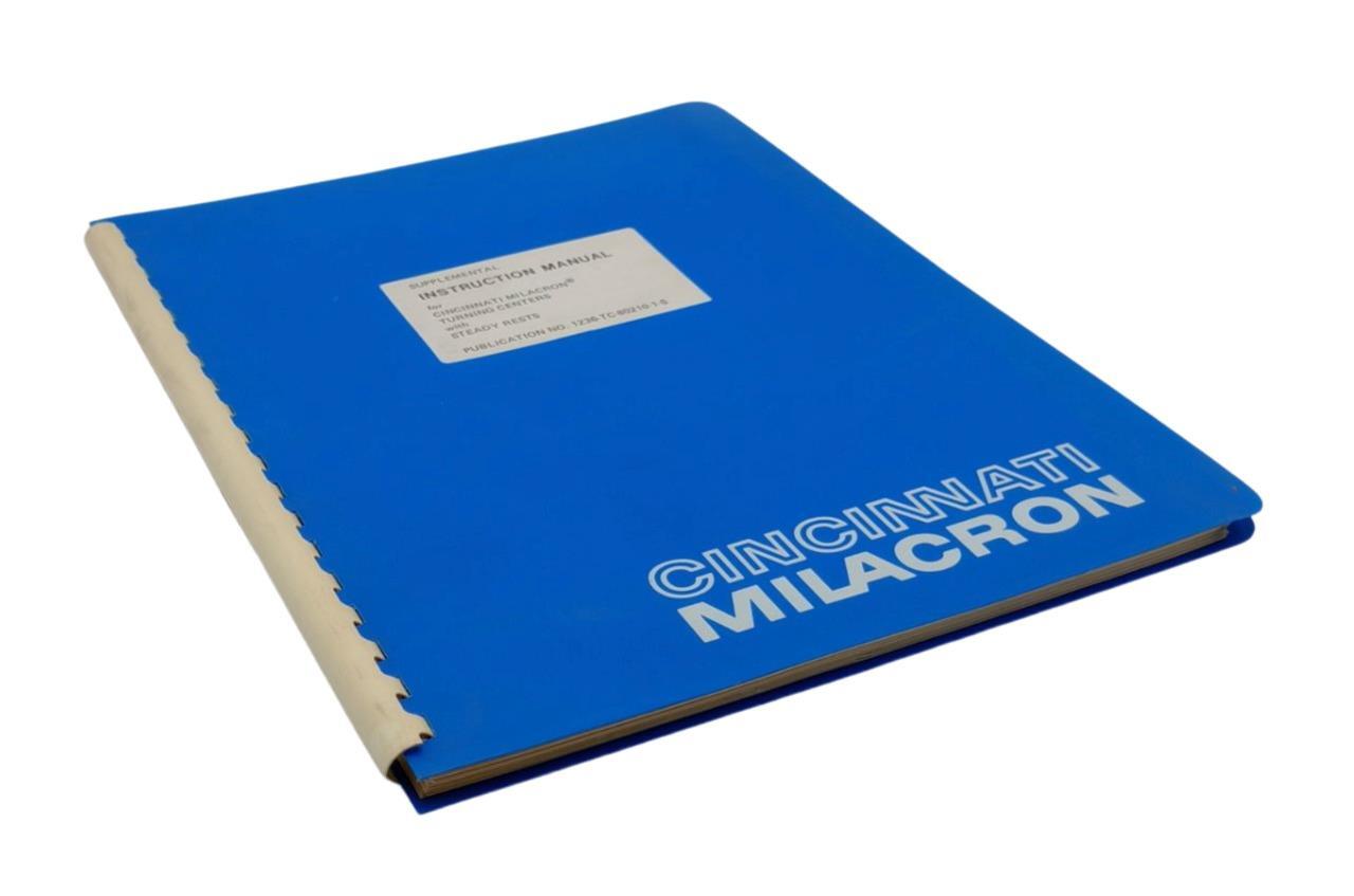 Cincinnati Milacron Turning Centers With Steady Rests Instruction Manual