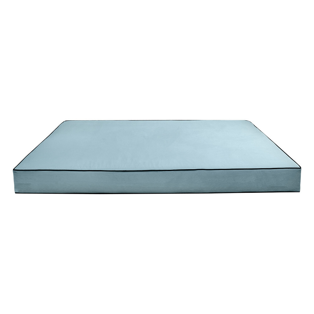 Model V3 TwinXL Velvet Contrast Indoor Daybed Mattress Pillow Complete Set AD355