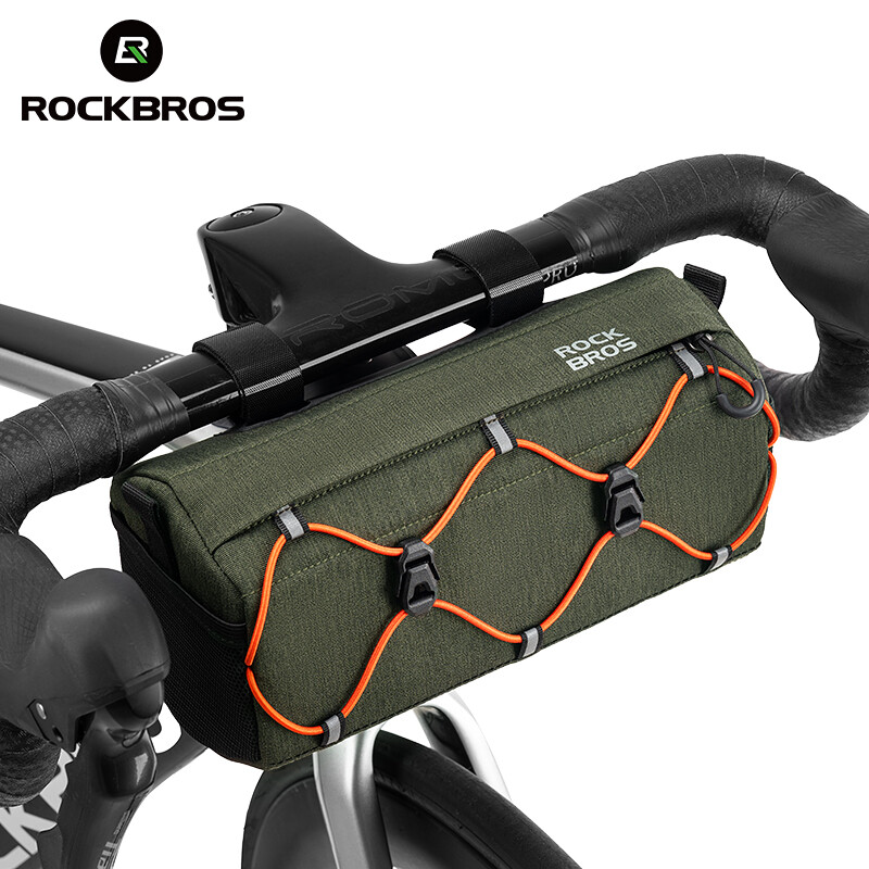 ROCKBROS Cycling Front Bag Portable MTB Road Bike Handlebar Bag 2.2L Reflective