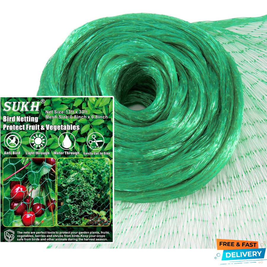 Bird Netting for Garden 13x33ft - Sukh Mesh Color-2